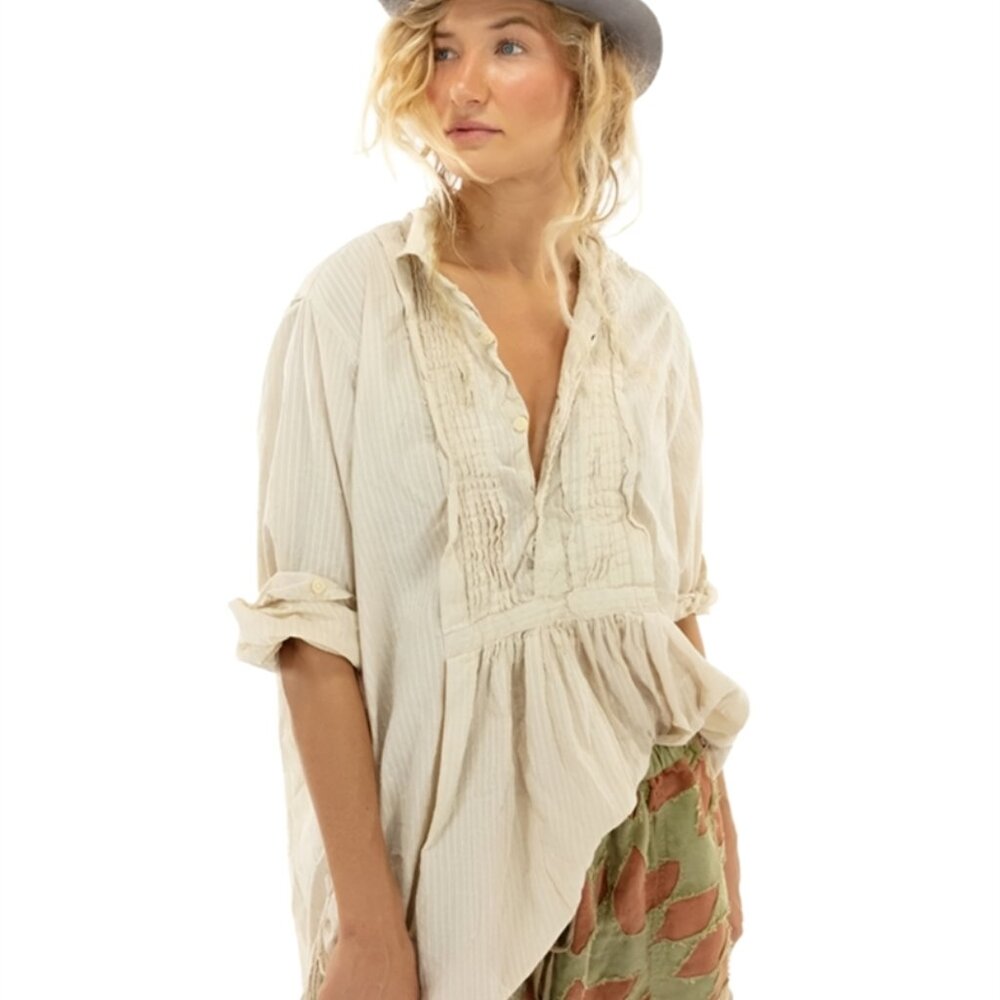 Stripped Cotton Cordelia Night Shirt